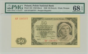 50 złotych 1948 - EF - PMG 68 EPQ