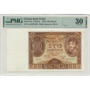 100 zloty 1932 - Ser.AA. - PMG 30 - serie rara