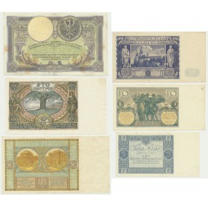 Set, 5-500 gold 1919-36 (6 pieces).