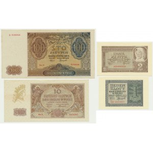 Zestaw, 1-100 złotych 1940-41 (