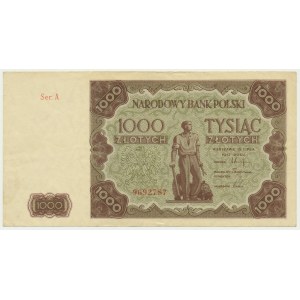 1 000 zlotys 1947 - A - première série