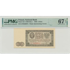 2 gold 1948 - CF - PMG 67 EPQ