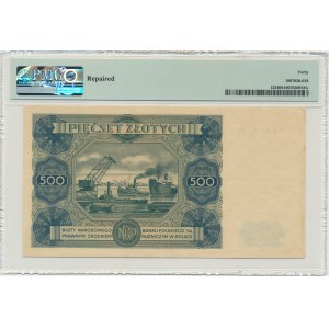 500 zloty 1947 - E3 - PMG 40