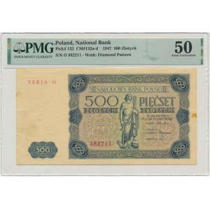 500 zlotých 1947 - O - PMG 50