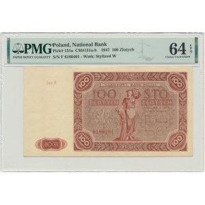 100 gold 1947 - F - PMG 64 EPQ