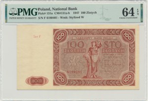 100 złotych 1947 - F - PMG 64 EPQ