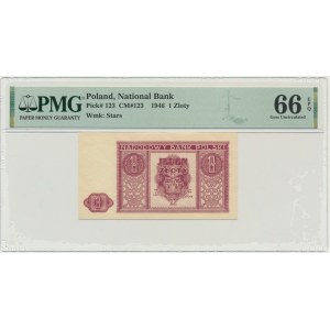 1 złoty 1946 - PMG 66 EPQ