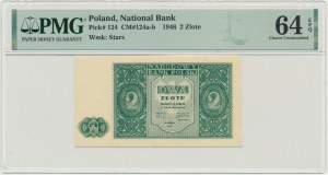 2 gold 1946 - PMG 64 EPQ - dark green