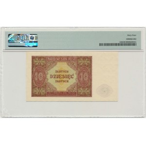 10 zloty 1946 - PMG 64 - white paper