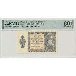 1 złoty 1938 - ID - PMG 66 EPQ