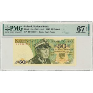 50 zloty 1975 - BU - PMG 67 EPQ - last vintage series