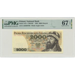 2 000 zlatých 1982 - CA - PMG 67 EPQ