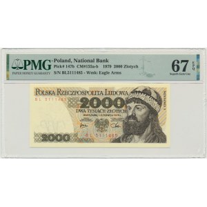 2.000 złotych 1979 - BL - PMG 67 EPQ