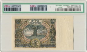 100 zloty 1934 - Ser.CP. - without additional znw. - GDA 65 EPQ