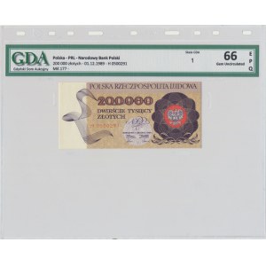 200.000 złotych 1989 - R - GDA 66 EPQ - ostatnia seria rocznika