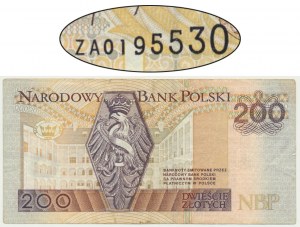 200 zloty 1994 - ZA - série de remplacement TDLR - plus rare