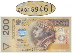 200 zloty 1994 - ZA - serie sostitutiva TDLR - più rara