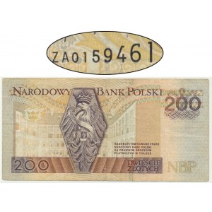 200 zloty 1994 - ZA - serie sostitutiva TDLR - più rara