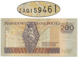 200 zloty 1994 - ZA - serie sostitutiva TDLR - più rara