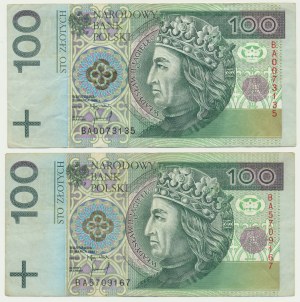 100 złotych 1994 - BA (2 szt.)