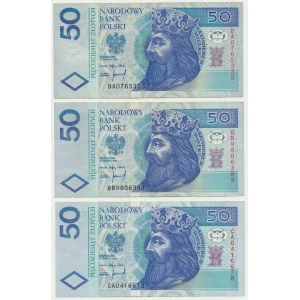 50 or 1994 (3 pièces)