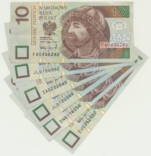 10 złotych 1994 (6 szt.)