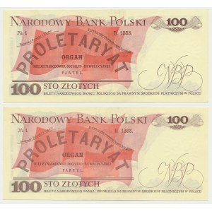 100 złotych 1976 (2 szt.)