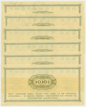 Pewex, 10 cents 1969 - FB (6 pieces).