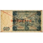 500 zloty 1947 - SPECIMEN - X 789000 -.