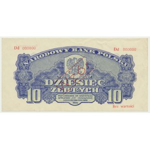 10 zlatých 1944 ...dlží - MODEL - Dd 000000 - RARE