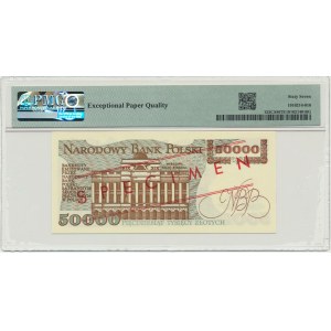 50.000 złotych 1989 - WZÓR - A 0000000 - No.0308 - PMG 67 EPQ