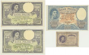 Set, 1-500 oro 1919 (4 pz.)