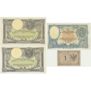 Sada, 1-500 zlata 1919 (4 ks)