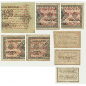 Zestaw, 1-50 groszy 1924 (8 szt.)