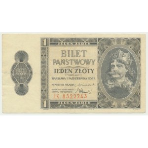 1 zlotý 1938 - IK -