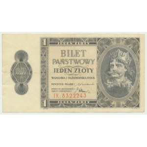 1 zloty 1938 - IK -