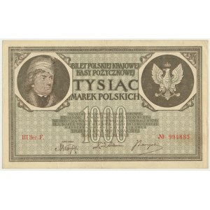 1.000 Mark 1919 - III Ser. F -