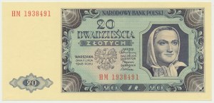 20 złotych 1948 - HM -