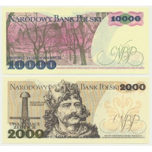 Zestaw, 2.000-10.000 złotych 1982-88 (2 szt.)