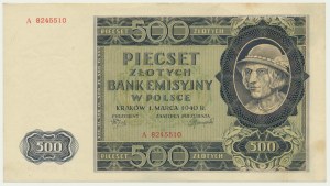 500 zloty 1940 - A -