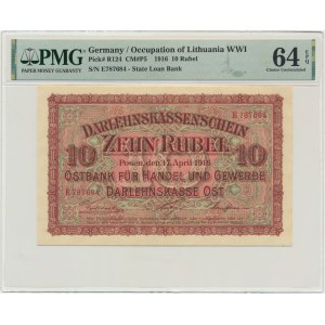 Poznaň, 10 rublů 1916 - E - PMG 64 EPQ