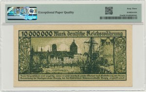 Gdaňsk, 10 milionů marek 1923 - A - PMG 63 EPQ