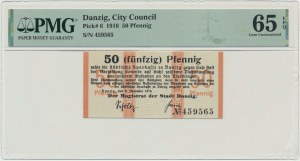 Gdaňsk, 50 fenig 1916 - PMG 65 EPQ