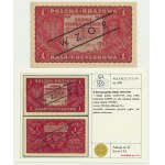 1 mark 1919 - MODEL - 1st Series DN - with later overprint - Lucow collection.