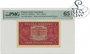 1 mark 1919 - I Serja FN - PMG 65 EPQ - Lucow Collection