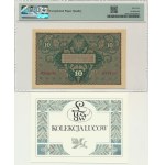 10 známok 1919 - II. séria EL - PMG 65 EPQ - Lucow Collection