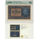 100 marchi 1919 - IC Serie G - PMG 65 EPQ - Collezione Lucow
