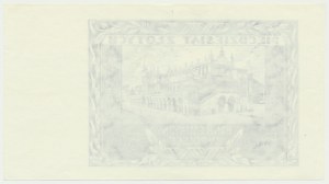 50 zloty 1940 - black print on PWPW paper - obverse clean -.