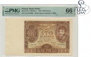 100 zloty 1934 - Ser.C.O. - without additional znw. - PMG 66 EPQ - Lucow Collection