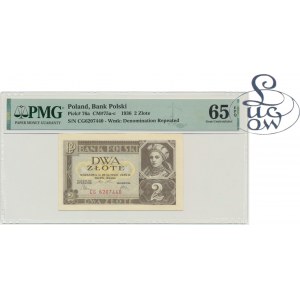 2 oro 1936 - CG - PMG 65 EPQ - Collezione Lucow